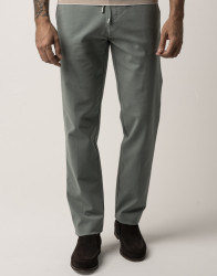 Scissor Scriptor Green Straight-Leg Cotton Drawstring Chinos thumbnail 1